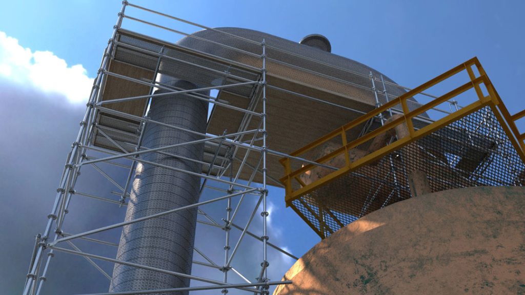 3D design of scaffolding