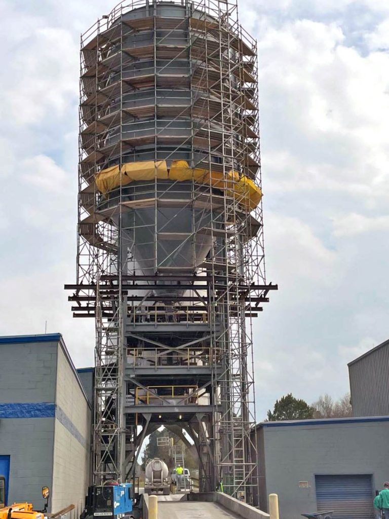 Sunbelt Rentals with scaffolding